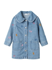 Name It Embroided Denim Dress - صورة 3 من 4