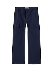 Name It Blue Straight Leg Cargo Trousers - Image 1 of 4