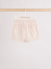 Ecru Pink Floral Woven Baby Top and Shorts 2 Piece set (0mths-2yrs) - Image 9 of 12