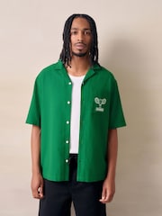 Green Sesame Print Short Sleeve Shirt - Image 2 of 8