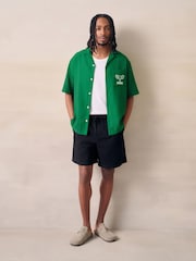 Green Sesame Print Short Sleeve Shirt - Image 3 of 8