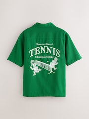 Green Sesame Print Short Sleeve Shirt - Image 6 of 8