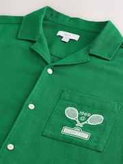 Green Sesame Print Short Sleeve Shirt - Image 7 of 8