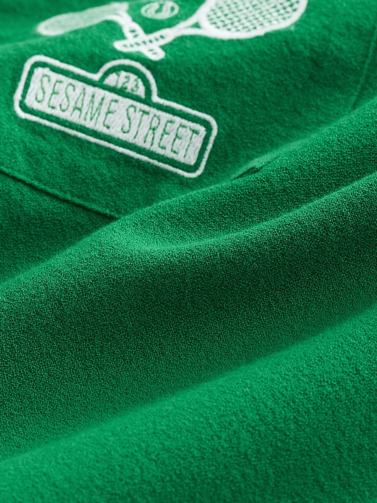 Green Sesame Print Short Sleeve Shirt - Image 8 of 8