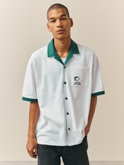 White/Green Jersey Golf Snoopy Short Sleeve Shirt - Image 2 of 9