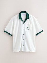 White/Green Jersey Golf Snoopy Short Sleeve Shirt - Image 7 of 9