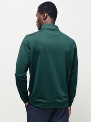 Peter Millar Green Perth Performance Quarter Zip Sweattop - Image 3 of 6