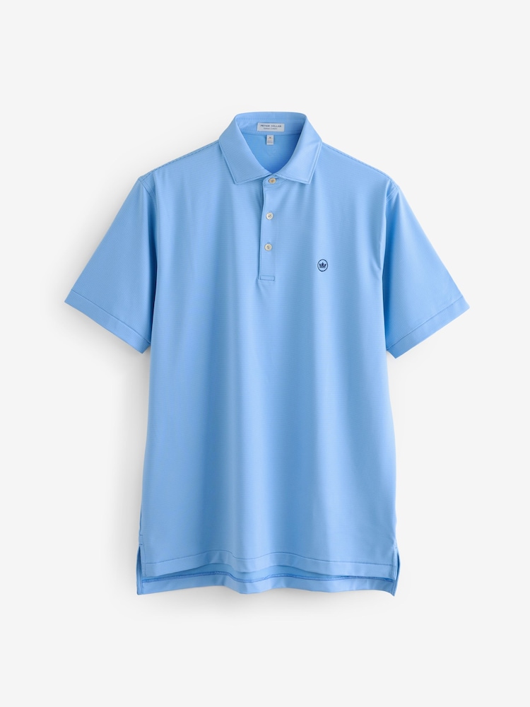 Peter Millar Blue Jubilee Performance Golf Polo Shirt - Image 1 of 1 Peter Millar Blue Jubilee Performance Golf Polo Shirt - Image 1 of 1