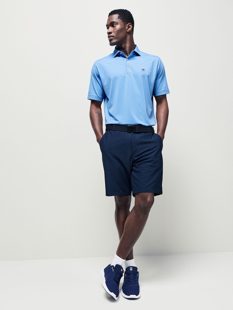 Peter Millar Blue Jubilee Performance Golf Polo Shirt - Image 2 of 7