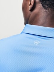 Peter Millar Blue Jubilee Performance Golf Polo Shirt - Image 6 of 7