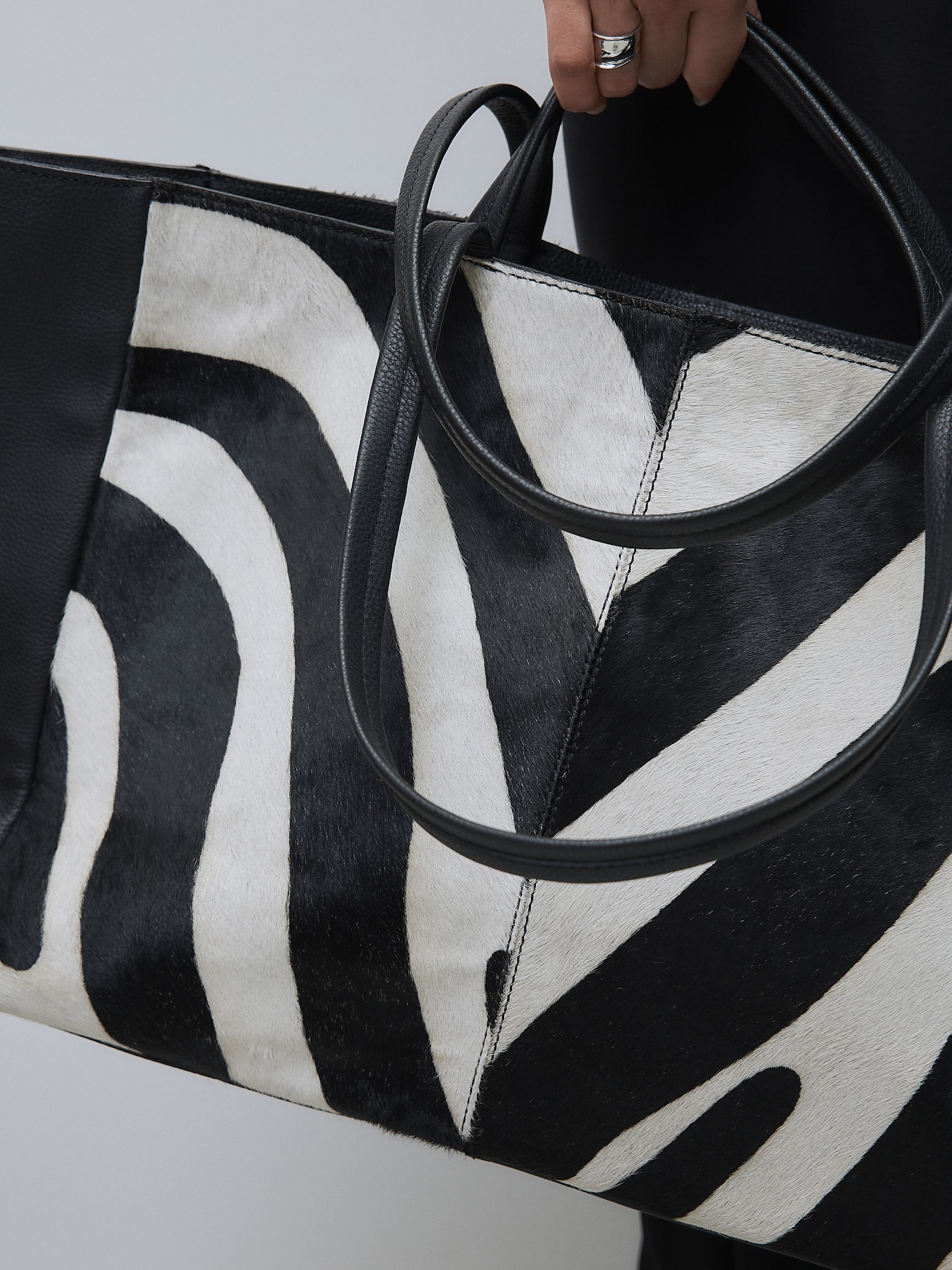 Buy Zebra N. Premium Leather Pannel Shoulder Bag from Next Canada