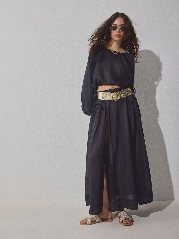 Goldfarbenes Leder - Forever Comfort® Embellished Mules - Bild 2 von 5