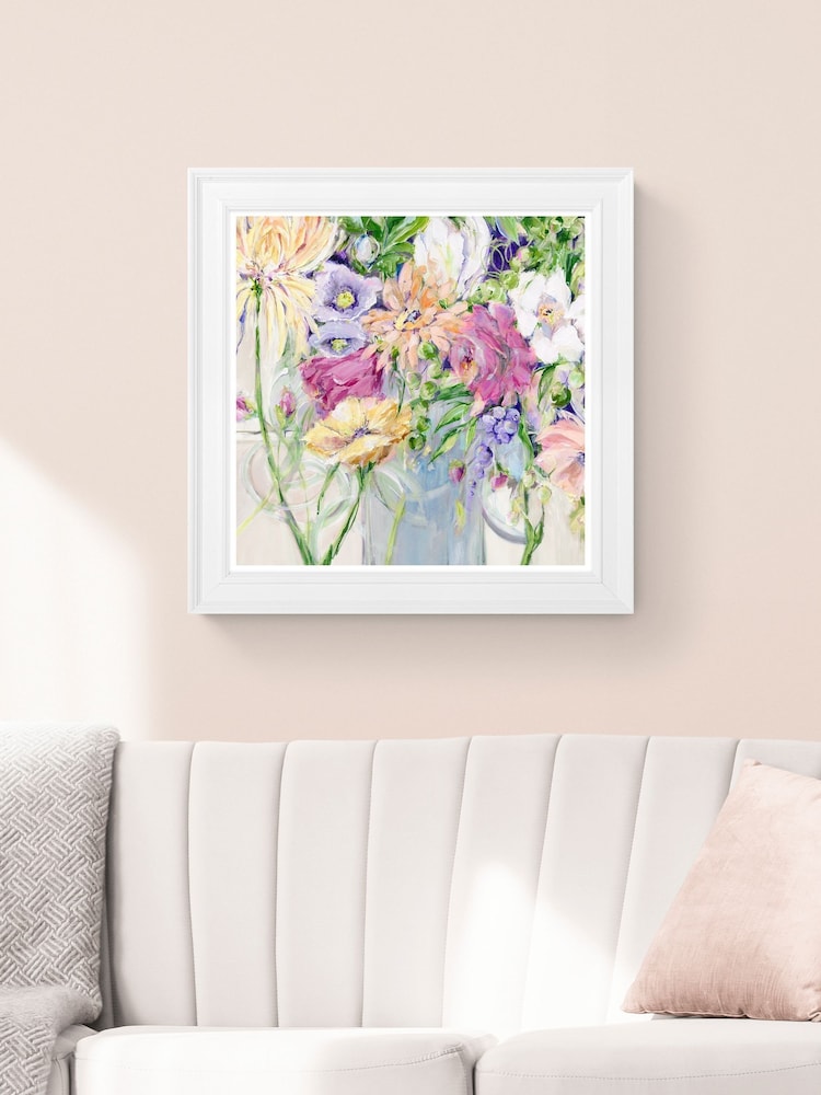 Artko White Garden Song By Susan Pepe Framed Art - Image 1 of 3