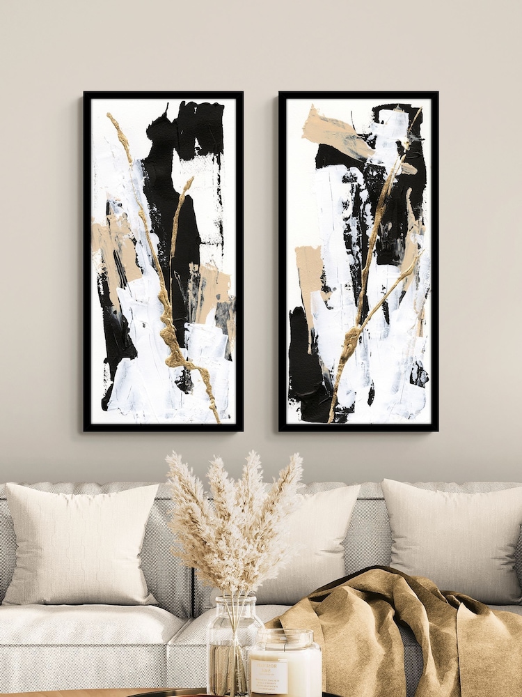 Artko Set of 2 Black Composites By Chris Paschke Framed Arts - Image 1 of 3