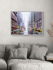 Artko Grey New York 5th Avenue By Macneil Framed Art - Image 1 of 3