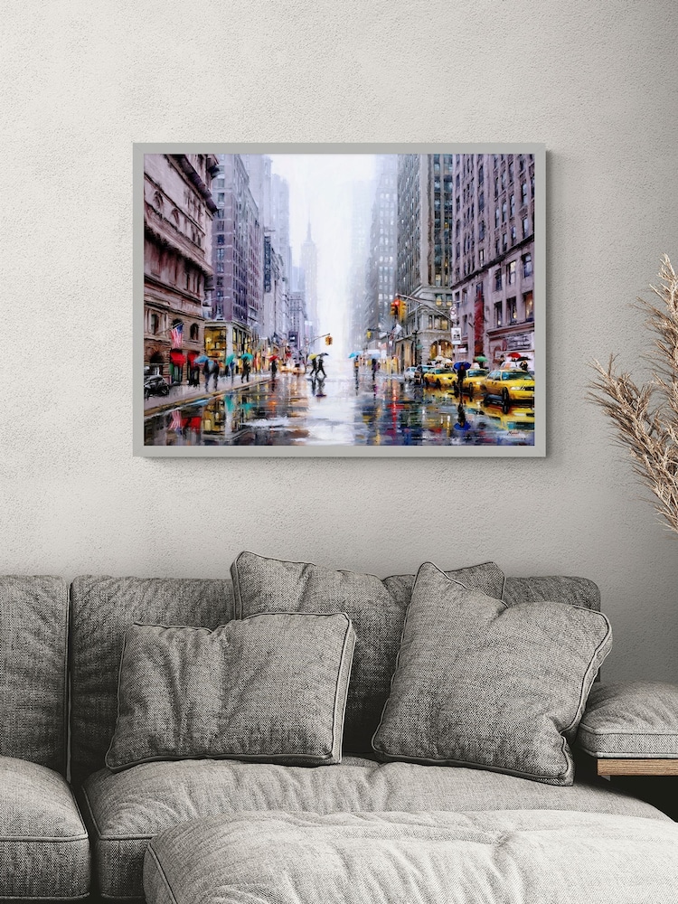 Artko Grey New York 5th Avenue By Macneil Framed Art - Image 1 of 3 Artko Grey New York 5th Avenue By Macneil Framed Art - Image 1 of 3