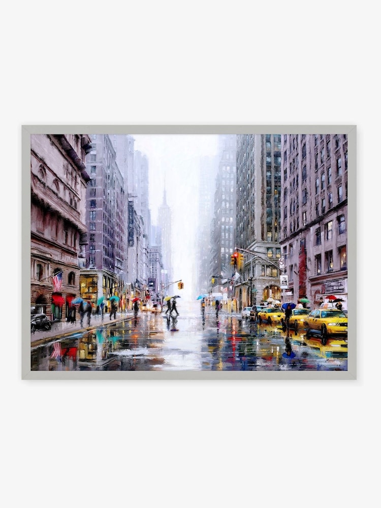 Artko Grey New York 5th Avenue By Macneil Framed Art - Image 2 of 3
