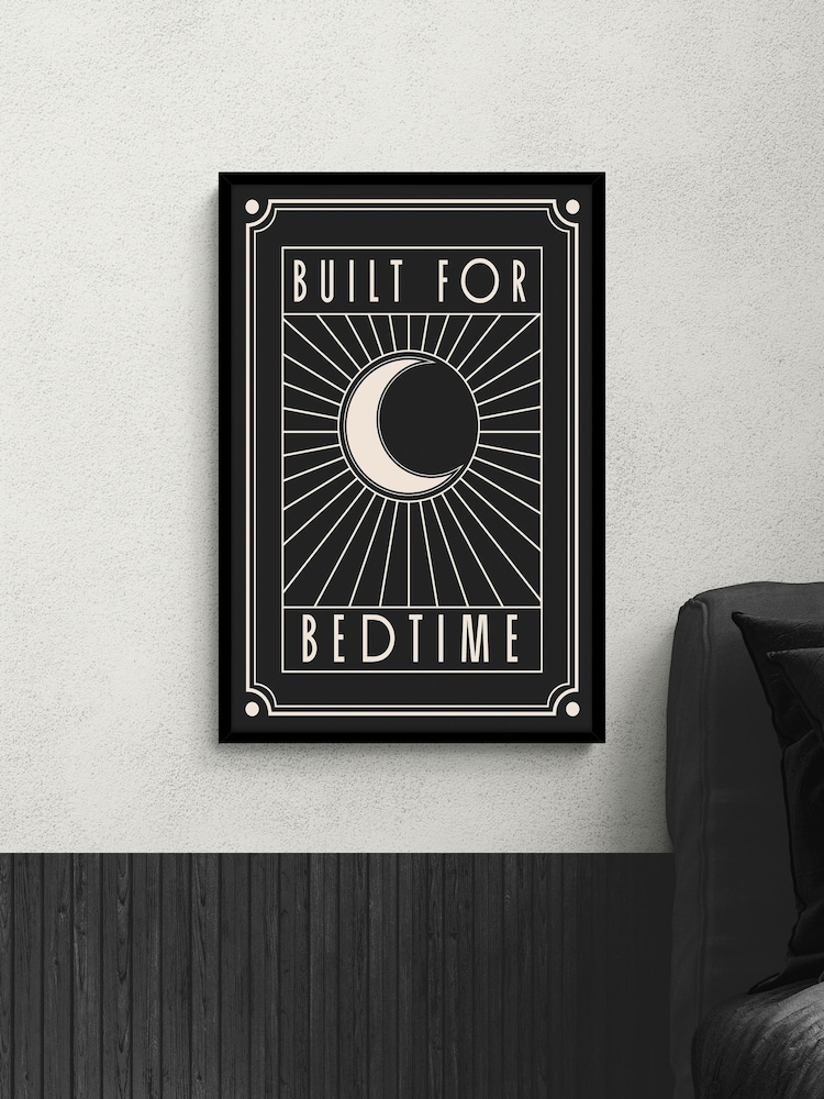 Artko Black Built For Bedtime Framed Art - Image 1 of 4 Artko Black Built For Bedtime Framed Art - Image 1 of 4