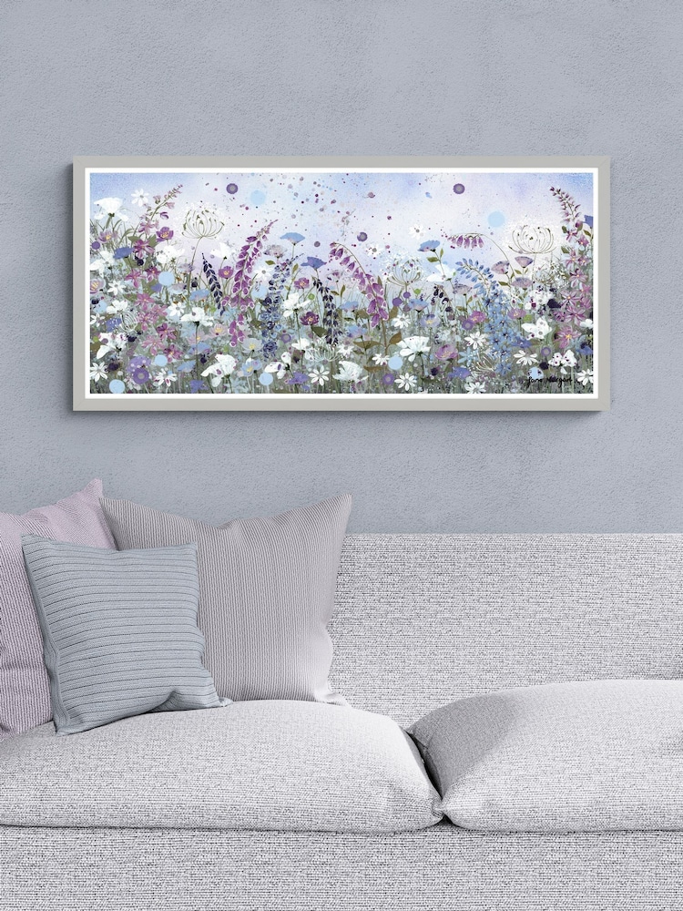Artko Grey Lavender Breeze By Jane Morgan Framed Art - Image 1 of 3