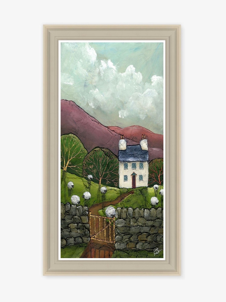 Artko Taupe Up The Path By Geoff Beckett Framed Art - Image 2 of 3