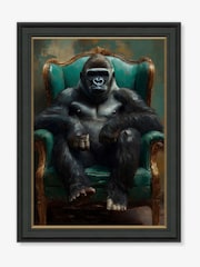 Artko Black Gorilla Grandeur Framed Art - Image 2 of 3