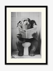 Artko Black Bathroom Elephant Framed Art - Image 2 of 3