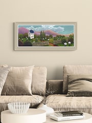 Artko Taupe Across The Hills By Geoff Beckett Framed Art - Image 1 of 3