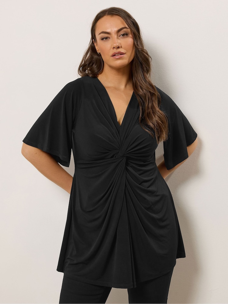 Evans Twist Front Black Top - Image 1 of 5