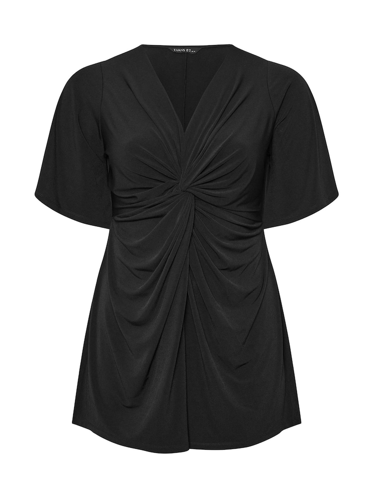 Evans Twist Front Black Top - Image 5 of 5