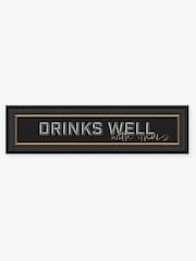 Artko Black Drinks Well with Others Framed Art - Image 2 of 2