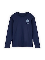 Stitch Style Personalised Womens Embroidered Snowflake Family Pyjamas - Image 2 of 6