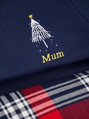 Stitch Style Personalised Womens Embroidereed Christmas Tree Print Family Pyjamas - Image 5 of 6