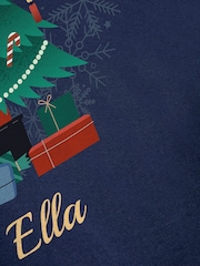 Stitch Style Personalised Toddlers Christmas Tree Print Family Pyjamas - Image 4 of 6