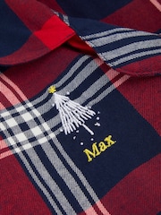 Personalised Kids Embroidered Snowflake Family Pyjamas by Stitch Style - Image 4 of 6