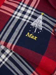 Personalised Kids Embroidered Snowflake Family Pyjamas by Stitch Style - Image 5 of 6