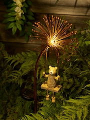 Natural Bertie Bear with Flower Solar Path Finder - Image 1 of 5