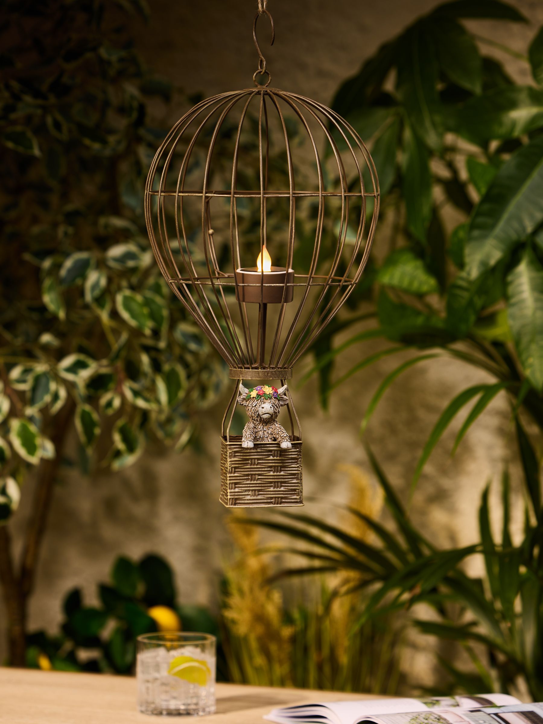 Buy Natural Hamish in Hot Air Balloon Solar Pendant from the Next