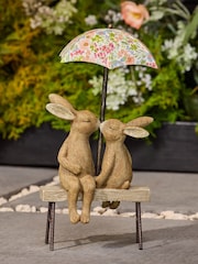 Natural Rosie and Ronnie Outdoor Solar Light - Image 2 of 5