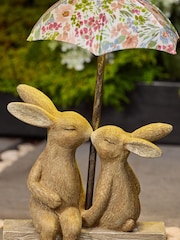 Natural Rosie and Ronnie Outdoor Solar Light - Image 3 of 5