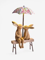 Natural Rosie and Ronnie Outdoor Solar Light - Image 4 of 5