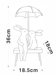 Natural Rosie and Ronnie Outdoor Solar Light - Image 5 of 5