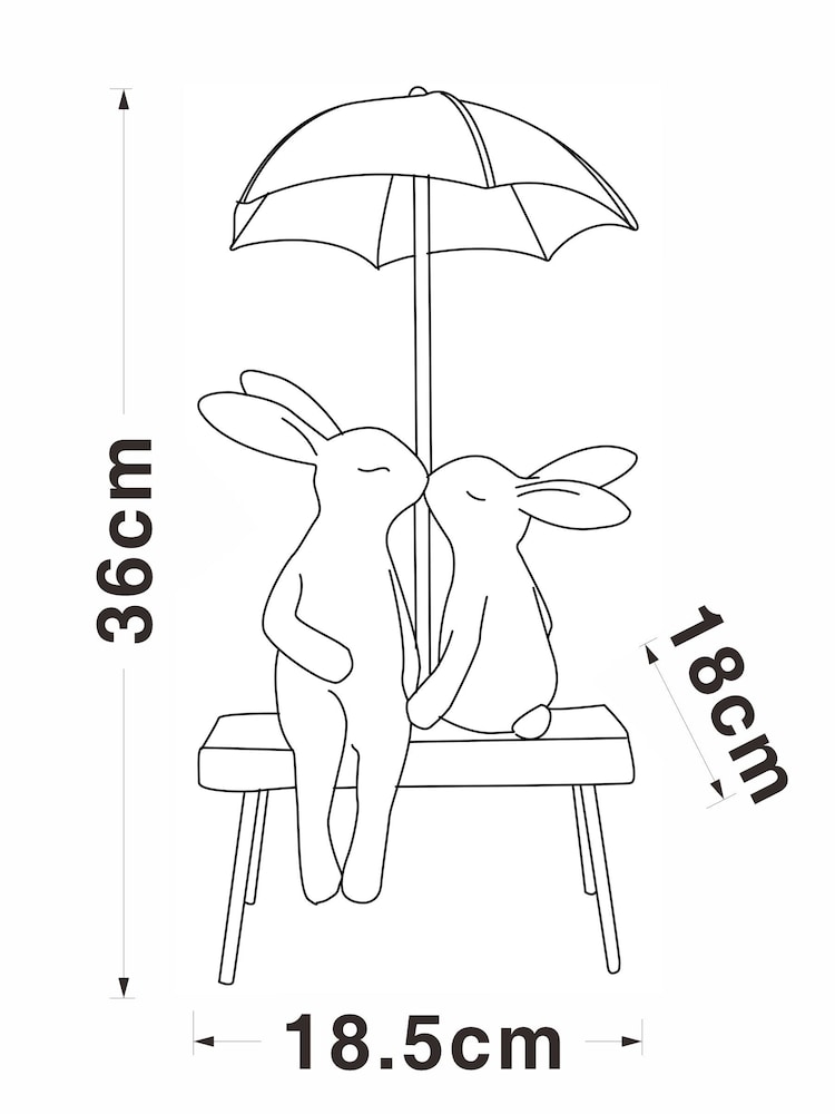 Natural Rosie and Ronnie Outdoor Solar Light - Image 5 of 5