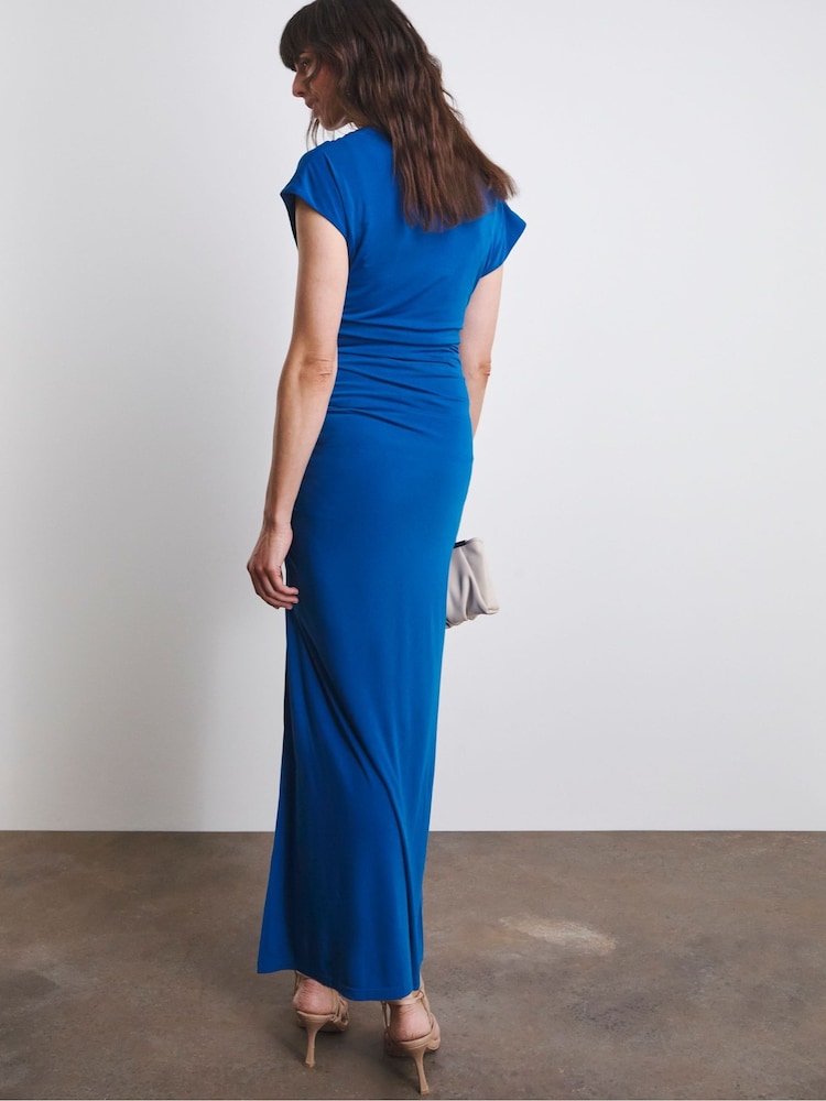 Joanna Hope Blue Magisculpt Ruched Dress - Image 2 of 4