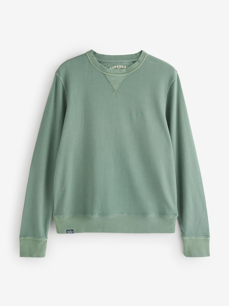 Superdry Green Essentials Sweatshirt - Image 5 of 5 Superdry Green Essentials Sweatshirt - Image 5 of 5