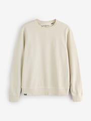 Superdry Cream Essentials Sweatshirt - Image 3 of 4