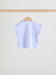 Multicolor cu personaje - Short Sleeve Top and Shorts Baby Set 6 Piece (0mths-2yrs) - Imaginea 10 din 18