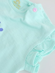 Multicolor cu personaje - Short Sleeve Top and Shorts Baby Set 6 Piece (0mths-2yrs) - Imaginea 15 din 18