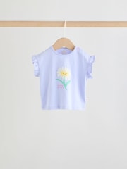 Multicolor cu personaje - Short Sleeve Top and Shorts Baby Set 6 Piece (0mths-2yrs) - Imaginea 2 din 18