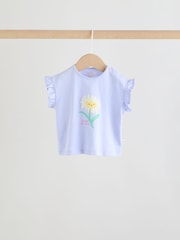 Multicolor cu personaje - Short Sleeve Top and Shorts Baby Set 6 Piece (0mths-2yrs) - Imaginea 3 din 18