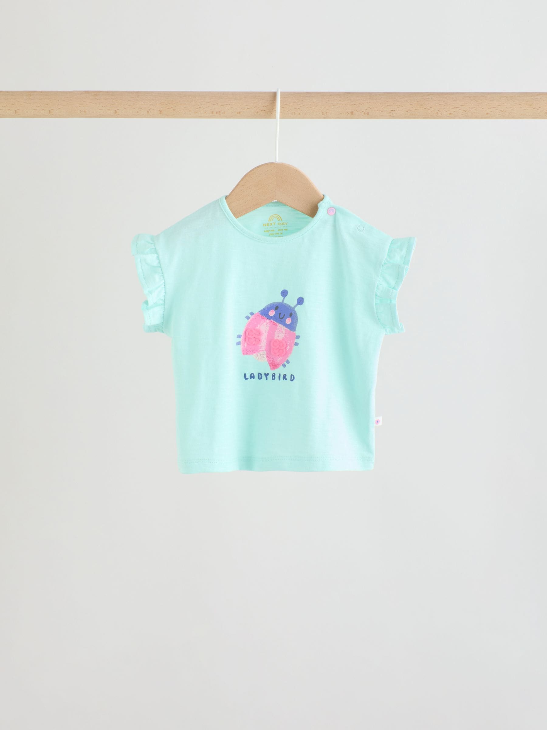 Buy Multi Character Short Sleeve Top and Shorts Baby Set 6 Piece